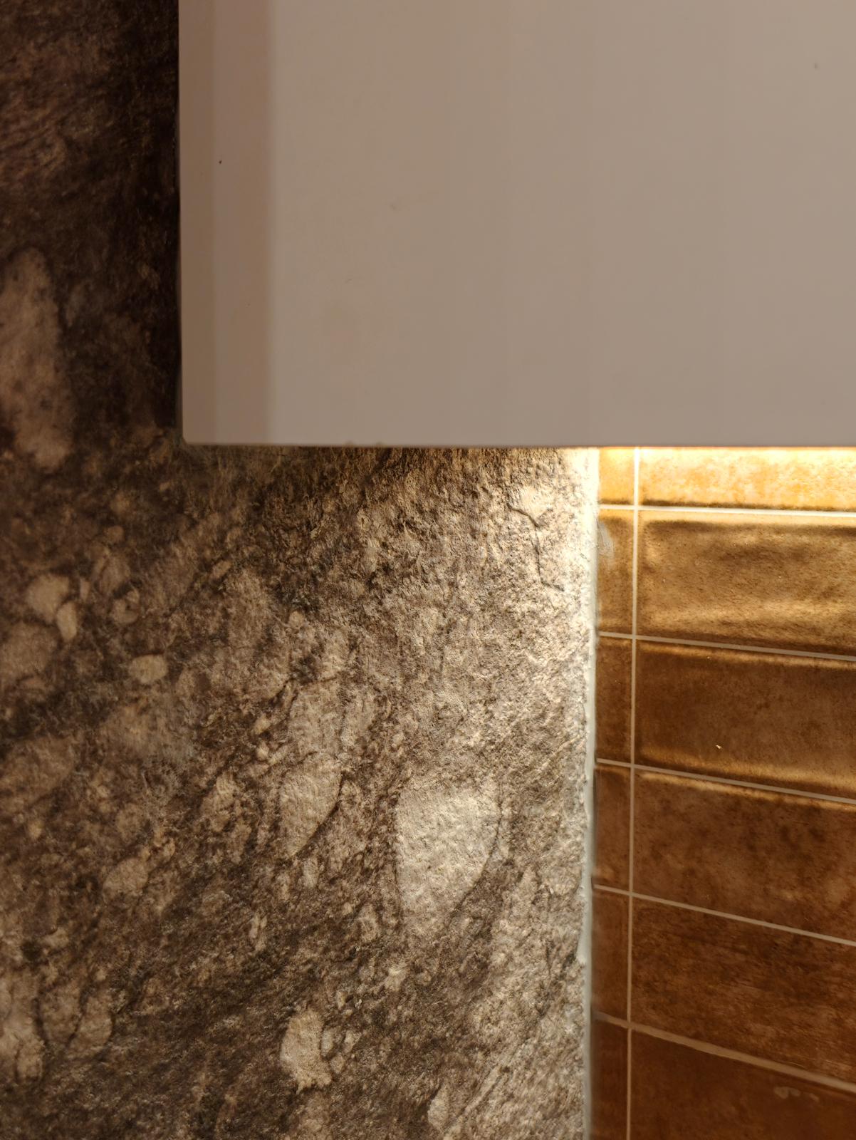 dark room stone wall