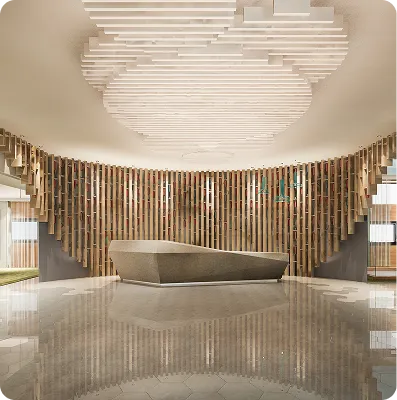 Marble Polishing & Surface Care - Modern Reception Lobby Interior